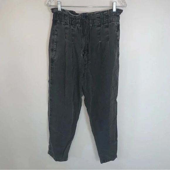 Free People Margate Pleated Trouser Pants Grey S - Picture 2 of 14